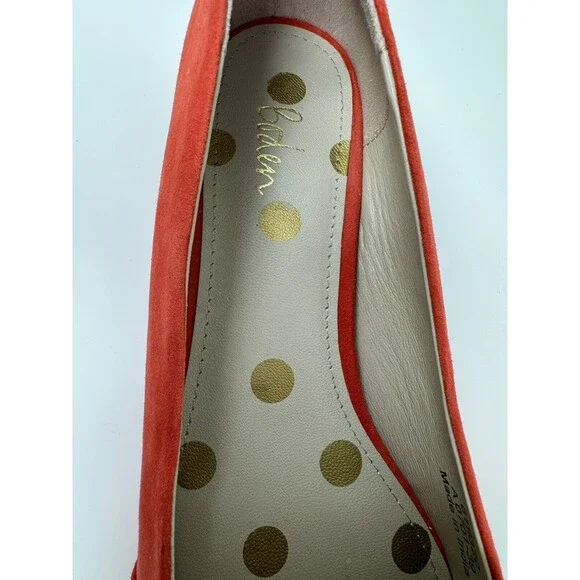 Boden NEW Scarlett Pointy Suede Colorblock Low Heel Shoe Size 39 / 9 - Picture 6 of 8